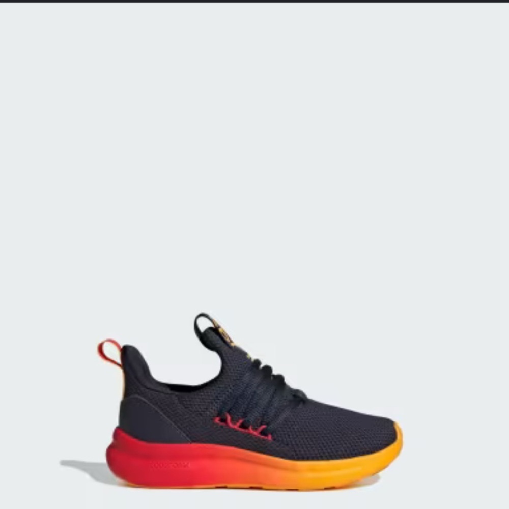 Adidas Lite Racer Adapt 7.0K Black and Orange Sneakers